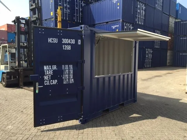 20ft 20’ Slate Gray Shiplap 120V Shipping Container Office Mini Split - Image 2