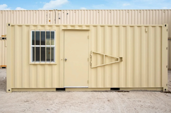 20ft Mobile Office Shipping Container with Bathroom (20STMOB)