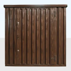 Wood-Effect Flat Packed Storage Container 2M X 2.1M