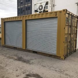 Yellow 20ft Used Container – Dual Side Roll-Up Doors