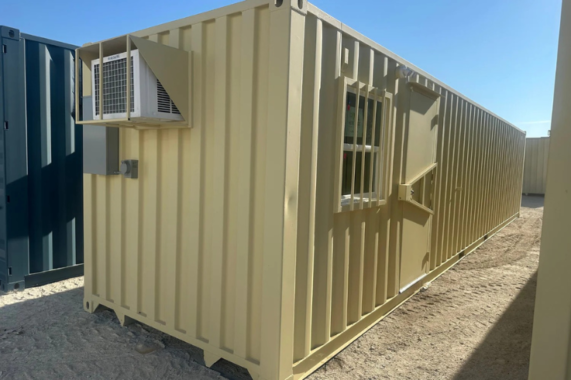 40ft Mobile Office Shipping Container with Storage (10/30) (40STMOS1030)