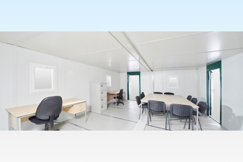 6.5M X 4.6M Side Linked Flat Pack Container Office