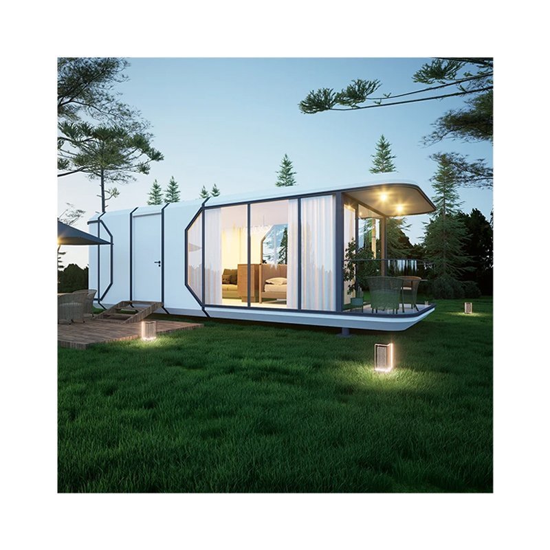 Outdoor Eco Capsule House Luxury Pod Prefabricated Capsule Hotel Capsule Room Prefab Cabin Container House - Image 3