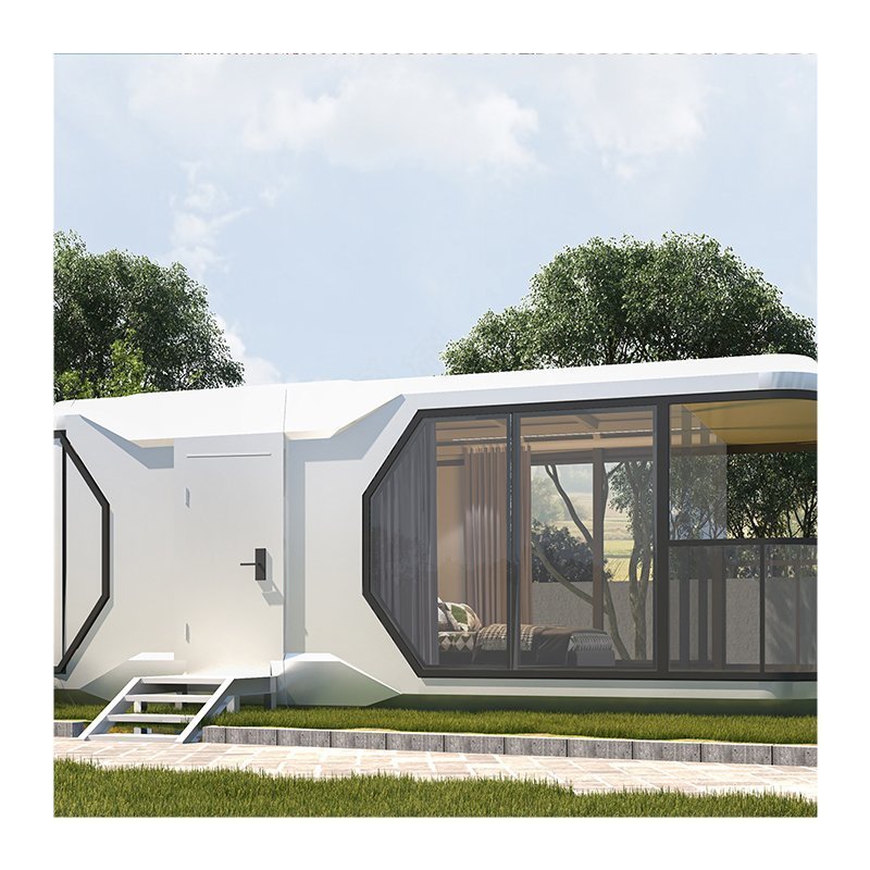 Outdoor Eco Capsule House Luxury Pod Prefabricated Capsule Hotel Capsule Room Prefab Cabin Container House - Image 4