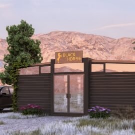 Grand Luxe – 40’+ Expandable Container Office | 865 SF Modular Office Trailer | Portable Workspace Solution