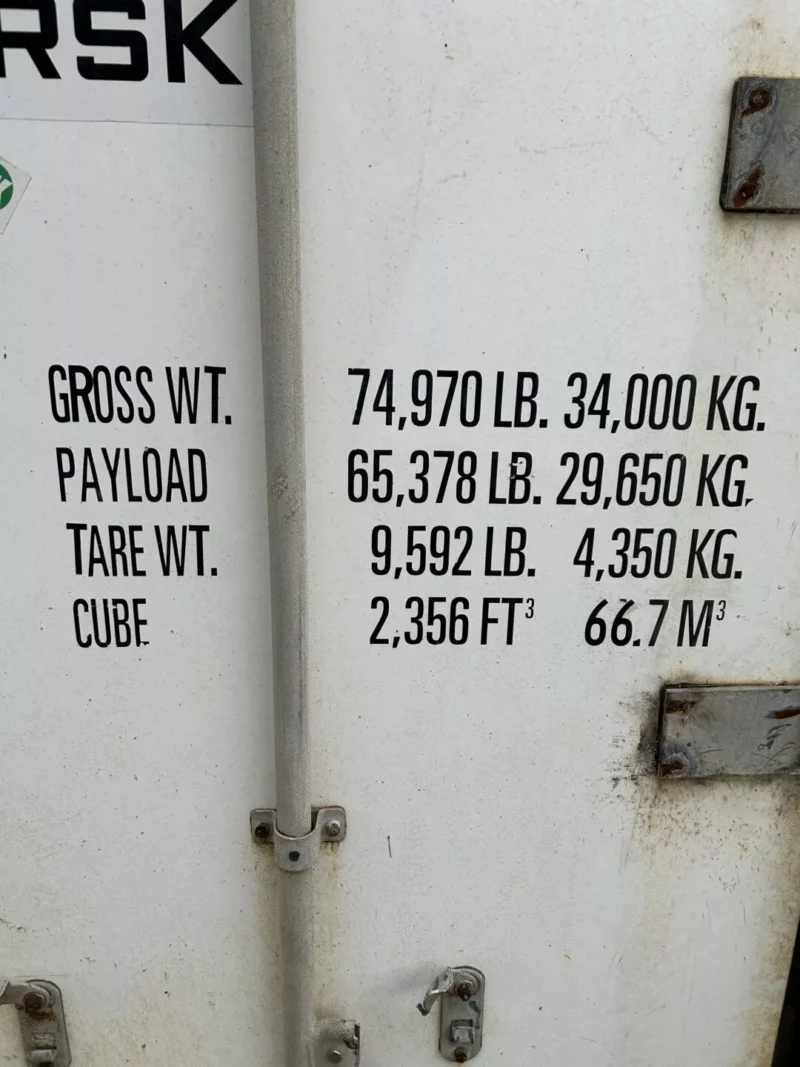 Maersk RAHC-031 Used 40ft Cold Storage Reefer Container – Model CCR18060 - Image 4