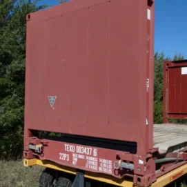 20′ Flat Rack Shipping Container – One Trip, For Equipment, Oversize Items