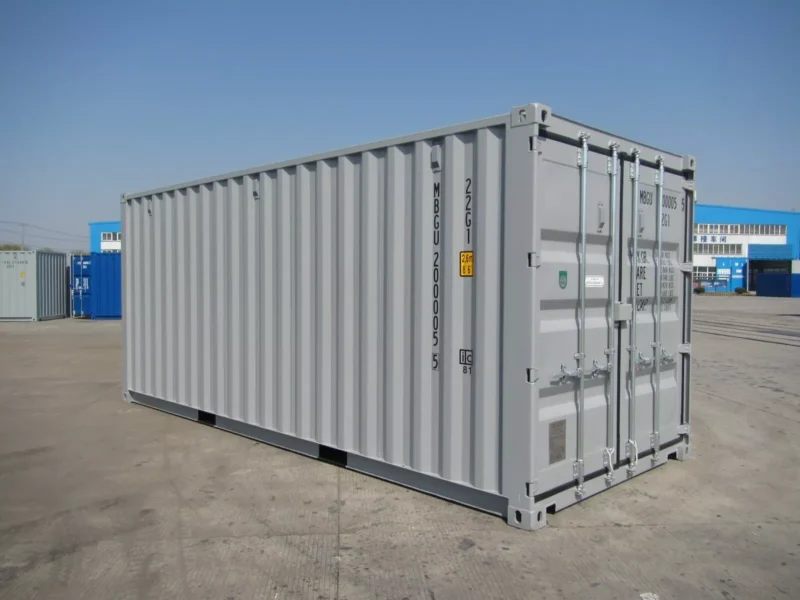 Grey New build 20ft Shipping Container - Image 8