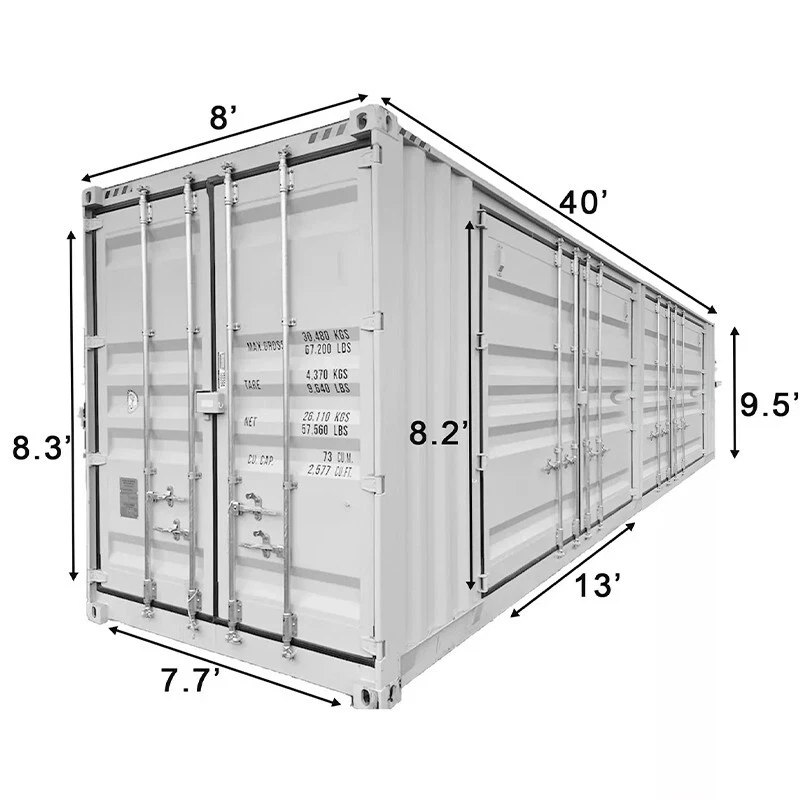 40ft Shipping Container With 4 Side Doors - Image 17